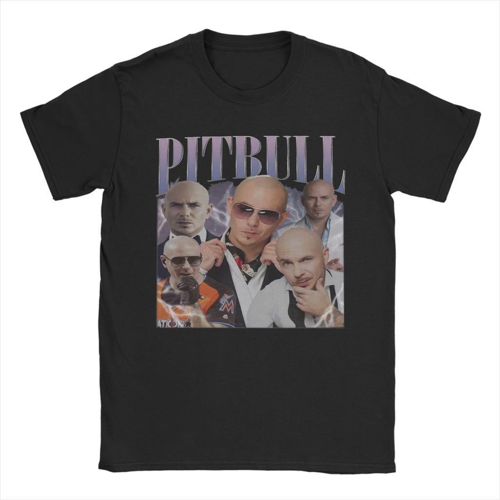 Novelty Pitbull Rapper Mr. Worldwide T-Shirt Men O Neck Pure Cotton T Shirt  Short Sleeve Tee Shirt Plus Size Tops