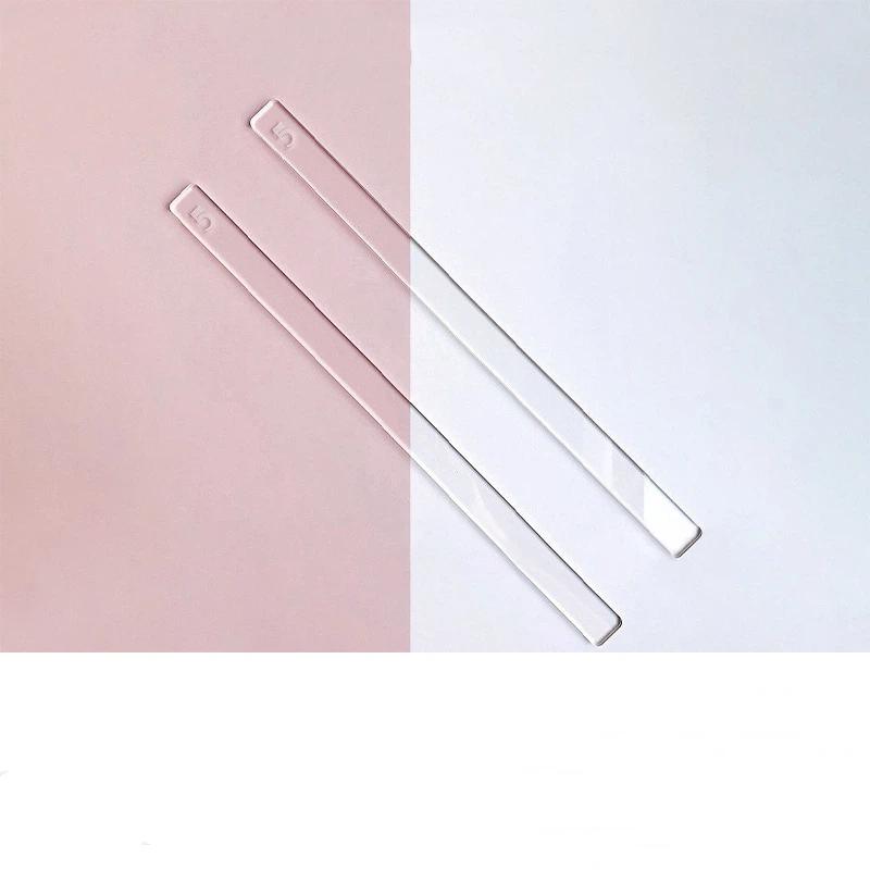 2Pcs 2-5mm Clear Acrylic Thickness Ruler Sturdy Rolling Pin Guide for Homemade Cookie Fondant Maamoul