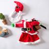 Strój Świętego Mikołaja dla kota i psa na imprezę świąteczną, kostium na festiwal, wszystkie rozmiary, akcesoria do cosplayu dla kota i psa