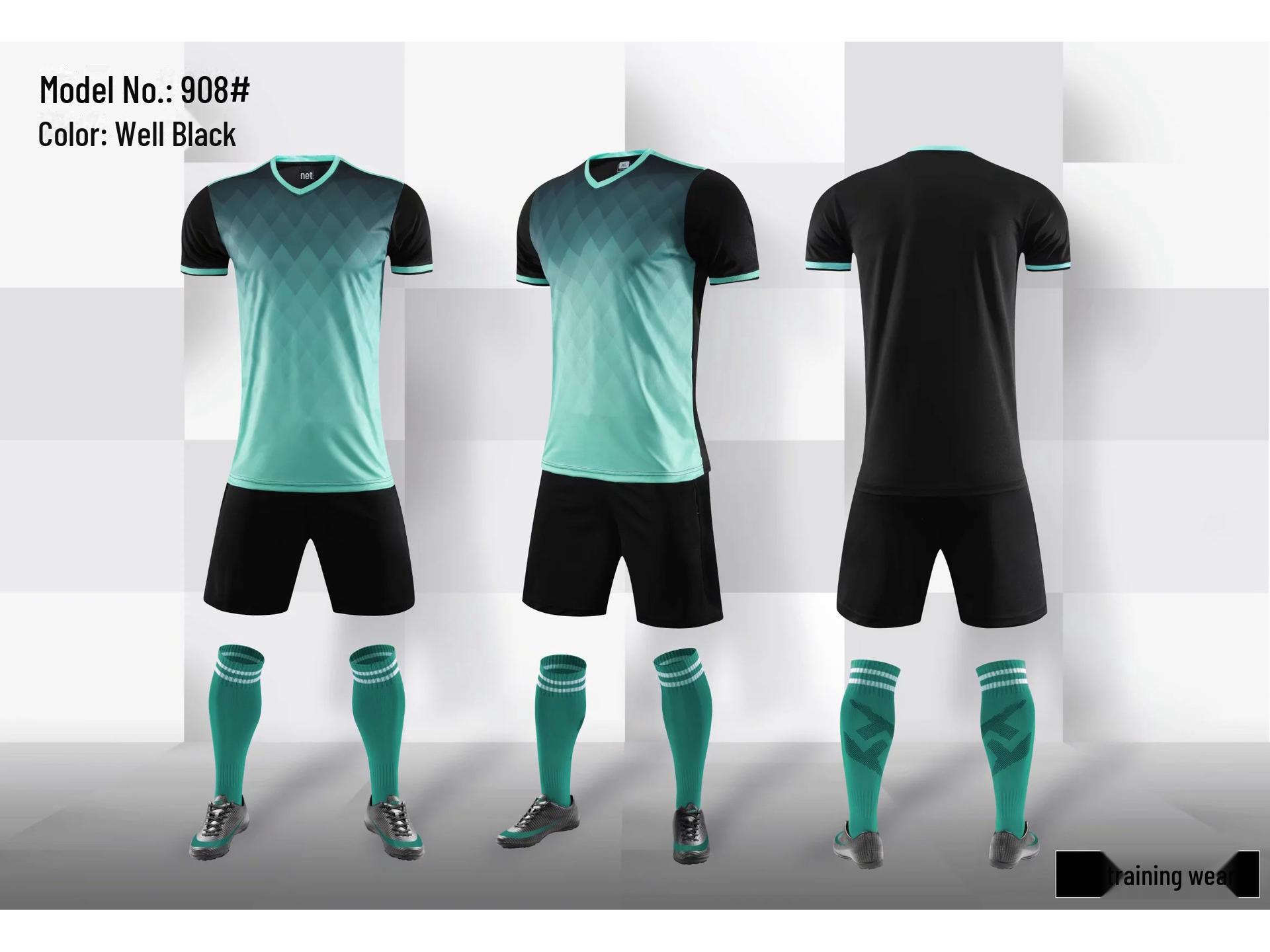 

Детская и взрослая спортивная командная форма - футбольная форма с коротким рукавом для студентов и взрослых L