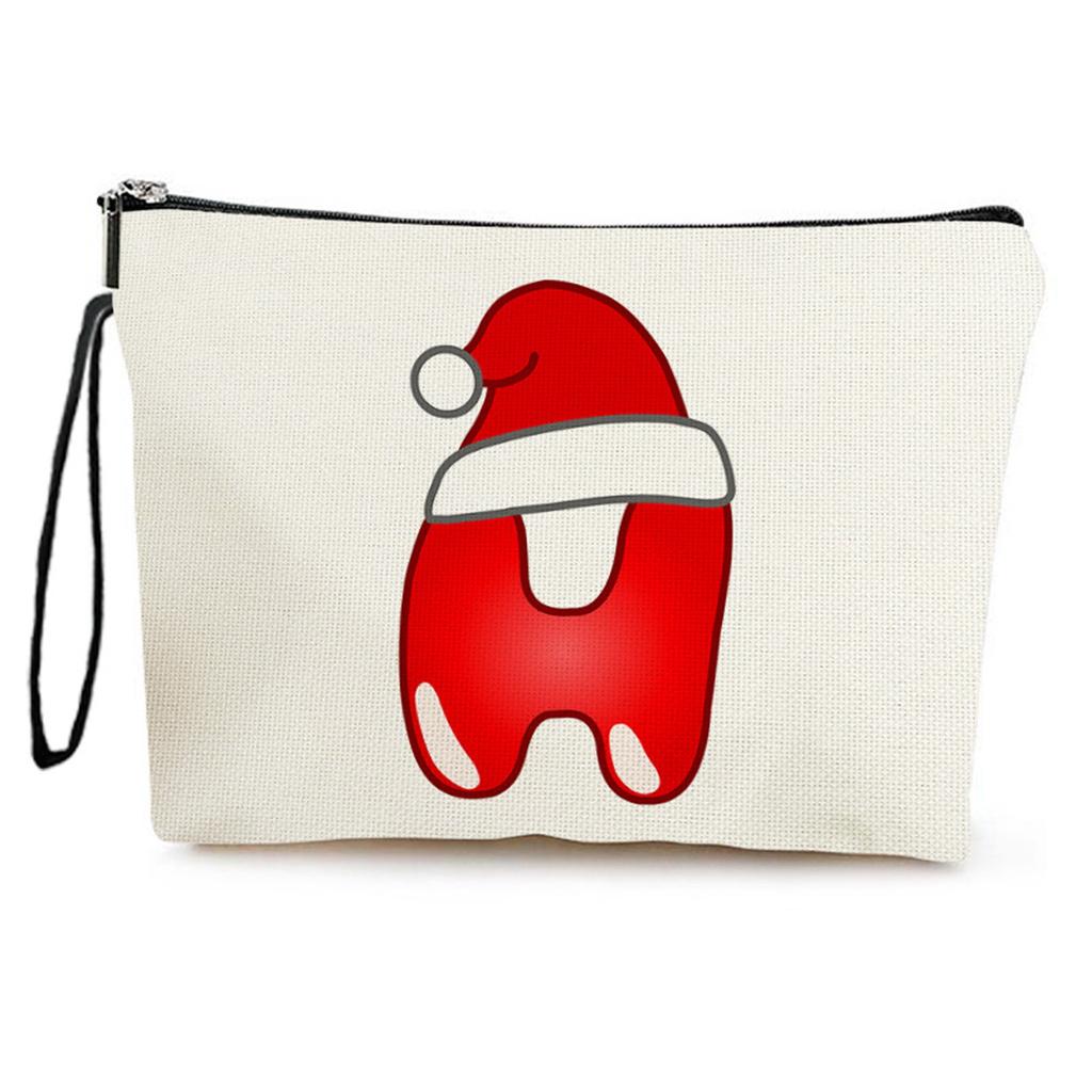 Christmas Candy Cosmetic Bag Women's Portable Storage Bag