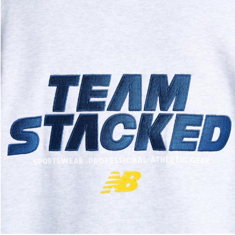 New Balance Half Club New Balance New Balance Common Team Stacked Brushed Half Zip Up