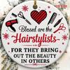 Vintage Barbershop Metal Tin Sign Wall Decor 2D Round 20cm