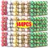 144/24pcs 3cm Mini Christmas Balls Set Xmas Tree Hanging Pendant Christmas Ball Ornaments for New Year Party Home Decoration