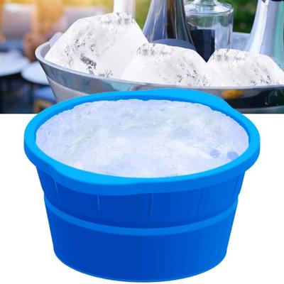 Reusable Ice Maker Foldable Large Mold Silicone Ice for Camping Fishing