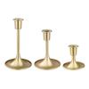 Pack Of 4 Decorative Golden Metal Candle Holders Elegant Candlestick With Stable Base For Safety Candle Display Decors
