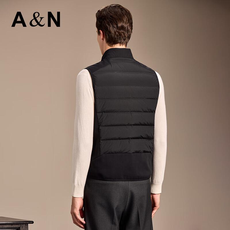 Antonio Herren Leichte Gepolsterte Daunen Stehkragen Weste