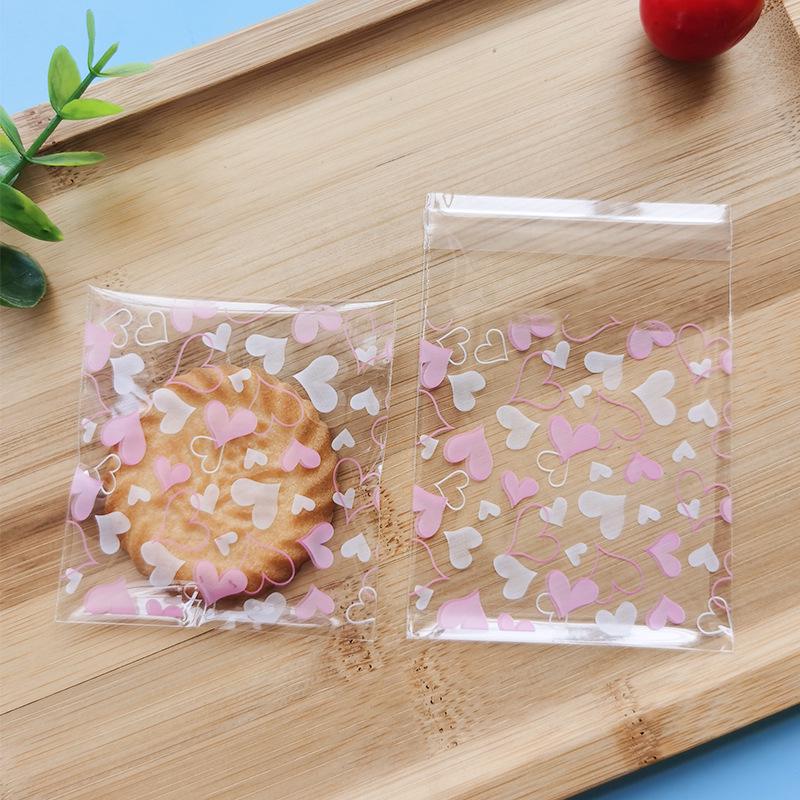 Sacchetti autoadesivi per biscotti e caramelle, 7x7, Confezione da 100