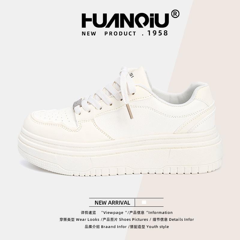Global Platform White Shoes Women's ZHQ5958 New Summer Student Versatile Niche Casual Board Shoes Women's Shoes