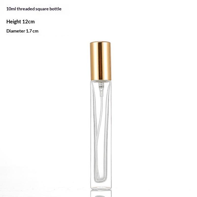 10Ml Clear Round Thick Glass Perfume Bottles Glass Empty Bottle Reusable Dispensing Bottles