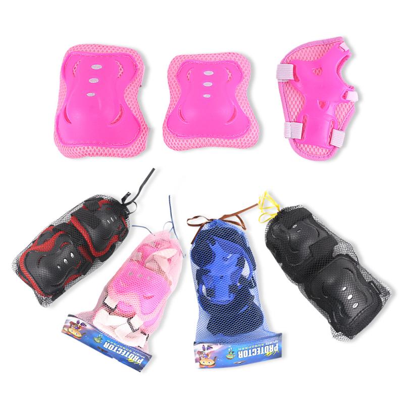 Children Knee Pads Kids Kneelet Wrister Coordinates Skate Protective Gear Protection Knee Wrist For Cycling Skateboard