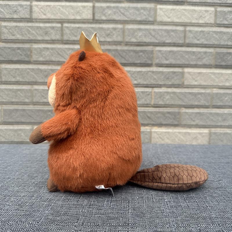 Hoppers King George Mabel Loaf Soft Beaver Plush Toy Cute Fluffy Stuffed Animal Plushise Doll For Kids Birthday Home Decor