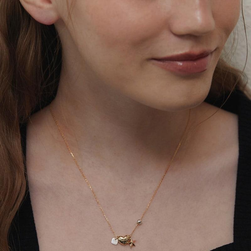 TATIANA (925 Silver) Multi-Ornament Necklace NZ2160