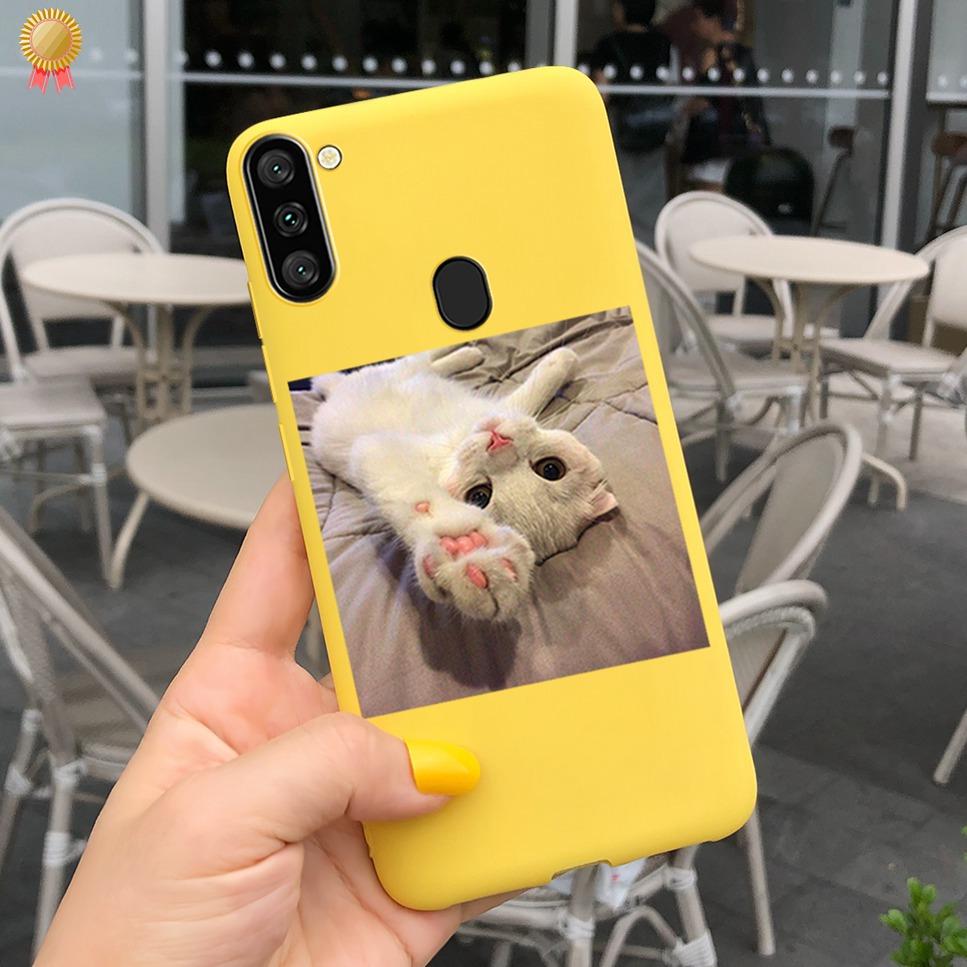 For Samsung Galaxy A11 Case Boy Girl Funny Cartoon Cat Women Silicone Back Case For Samsung Galaxy A 11 SM-A115F 6.4 Funda Cover