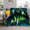 Ghostface Night Horror Blanket Flannel Blanket for Bed, Sofa, Camping, Hiking, Picnic Essentials, Gift for Family Fan Gifts