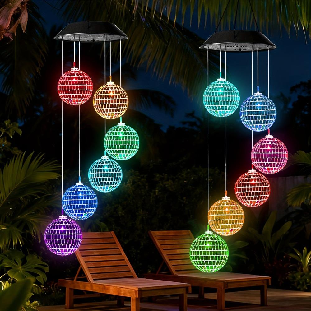 Decoration Mosaic Ball Wind Chime Lights IP65 Solar Decorative Lamp  for Decorating Your Home