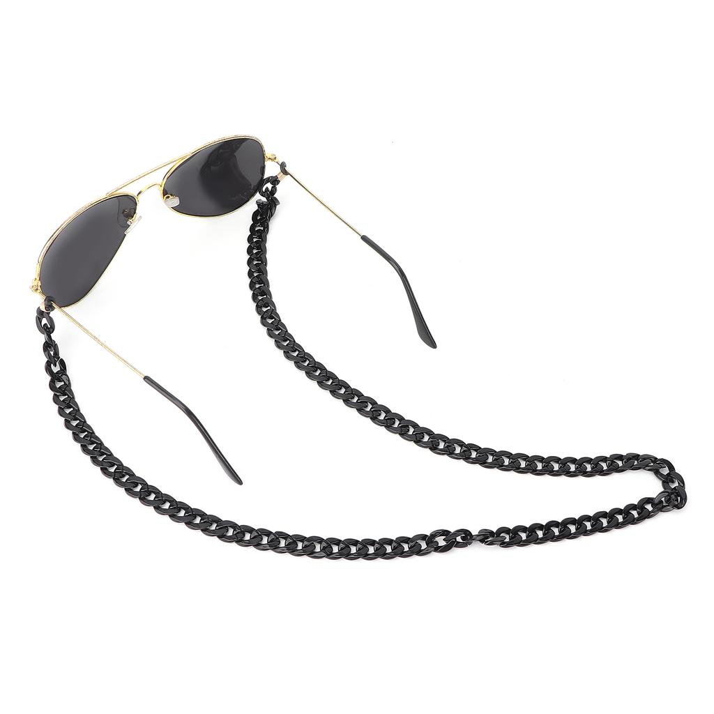 Acrylic Eyeglass Chain Glasses Chain Holder AntiSlip Sunglass Strap String Black