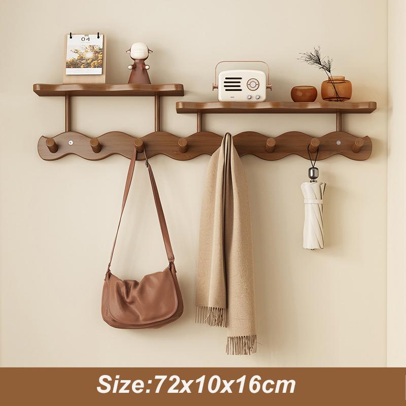 Wand-Schlüsselhalter mit Ablage, Wandmontierter Schlüssel- und Briefhalter mit 8 Haken, Eingangsbereich Schlüsselhalter, Garderobe mit Briefhalter für Wohnzimmer, Schlafzimmer