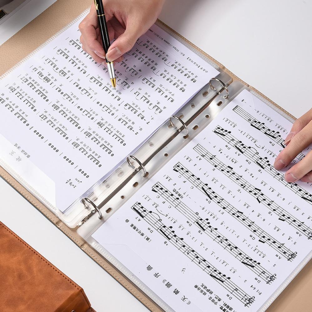 Detachable Piano Music Sheet File Folder Flexible A4 Sheet Music Clip  Paper Sheet
