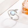 Ladies Adjustable Open Opal Mermaid Rings Jewelry