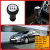 5 Speed Gear Stick Shift Knob Lever Pen Adapter Replacement for Peugeot 206 207 307 308 407 for Citroen C4 Picasso Berlingo 2009