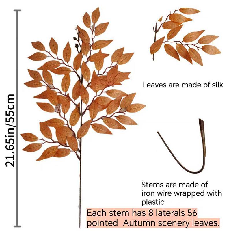 Artificial Date Leaf Green Plant for Indoor Decoration – Fake Flower Ornament for Wedding Bouquets and Accessories
