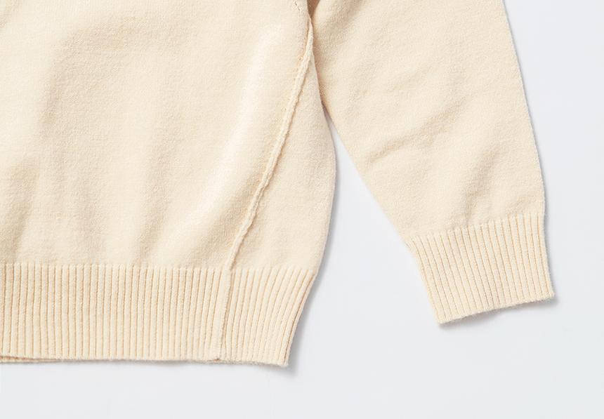 Beullumeol Pbt Wool Crew Neck Knit - Oatmeal Beige