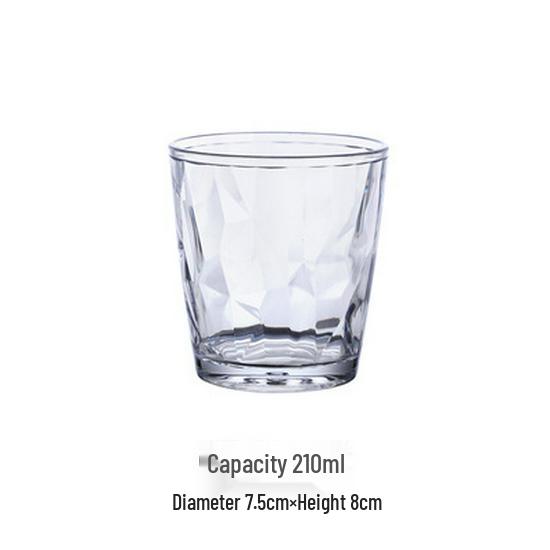 Colored Acrylic Water Cup: Transparent, Heat-Resistant, Drop-Resistant—Perfect for Mouthwash, Juice, Tea, or Beer.