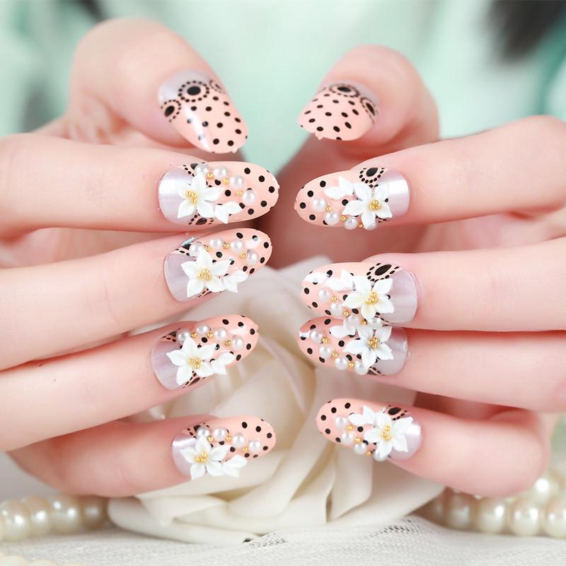 

Bride Nail Art Studio Wearable Removable Press-On False Nails