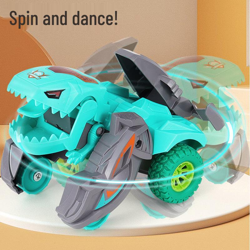 Children's Educational Dinosaur Transforming Car Toy - Inertia Model for Boys