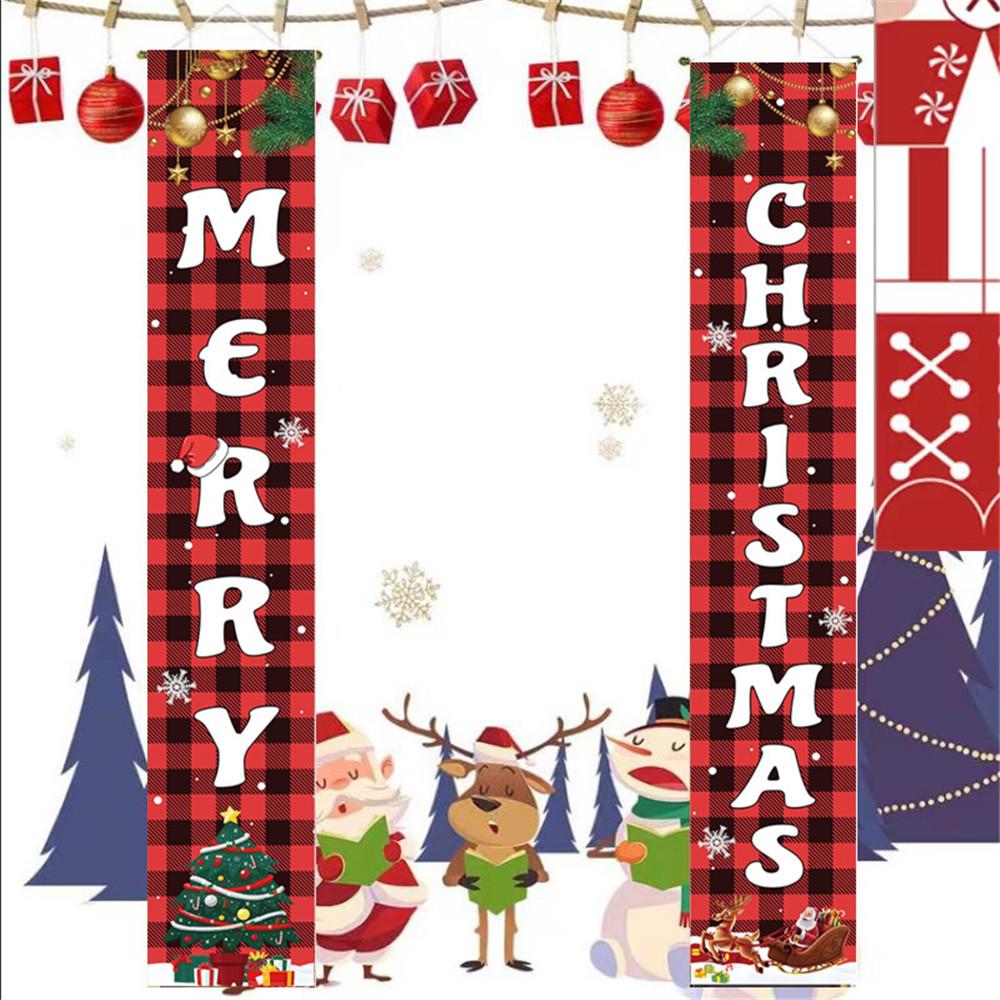 70.8 X 11.8" Couplets For Xmas Decor Hanging Home Yard Door Wall MERRY CHRISTMAS