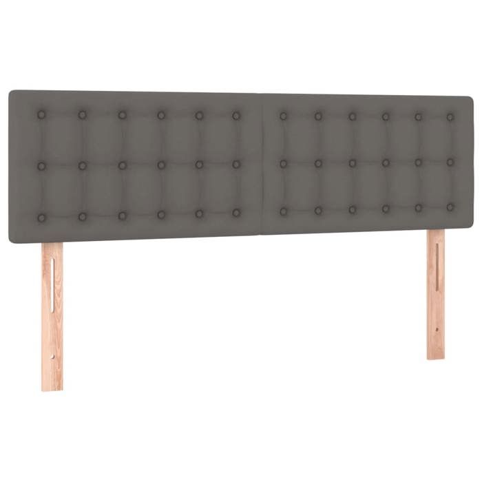 Tête de lit - MAISON EXCLUSIVE - 144 x 5 x 78/88 cm - Similicuir - LED intégrée multicolore - Hauteur réglable