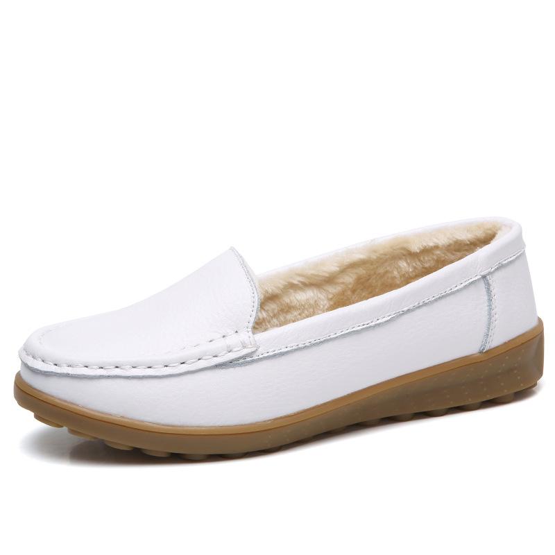 

Nurse shoes women s spring new velvet comfortable soft sole breathable not tired feet non-slip fashionable versatile work white shoes 34