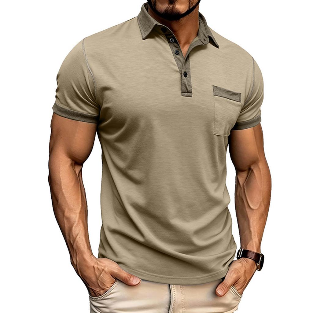 Men's Casual Button-Down Collar Short-Sleeve Shirt