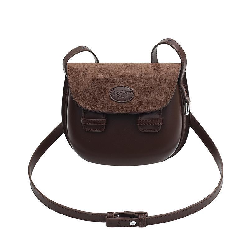

Женская сумка-седло высокого класса в стиле ретро 2024 года: Нишевый дизайн, простая модная сумка-мессенджер и сумка-мессенджер коричневый