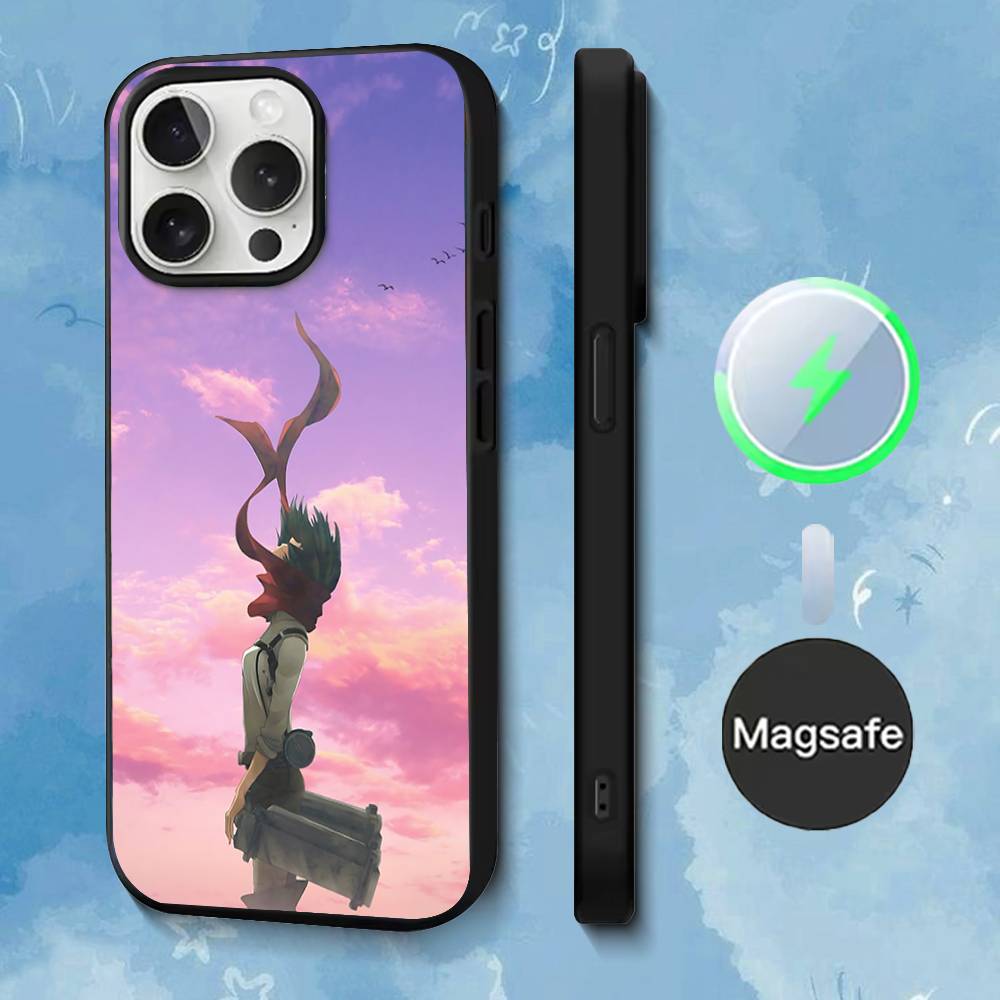 Phone Case For iPhone 17,16,15,14,13,12,11,Pro,Max,Plus,Mini,SE4,E A-Attack T-Titan M-Mikasa Magnetic Magsafe Wireless Charging