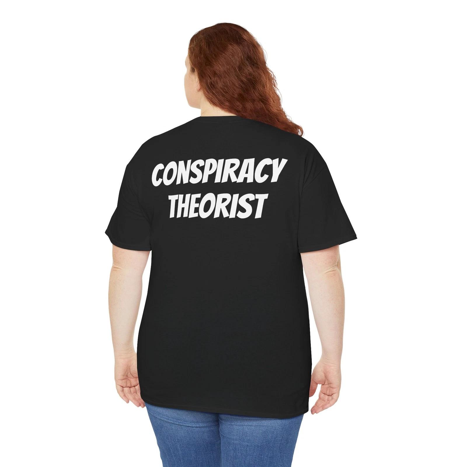 Conspiracy Theorist front and back unisex Short Sleeve Tee XL