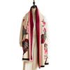 Winter New Lotus Scarf Women's Double-sided Jacquard Shawl Warm and Thickened Outer Cover Photo Wear Scarf