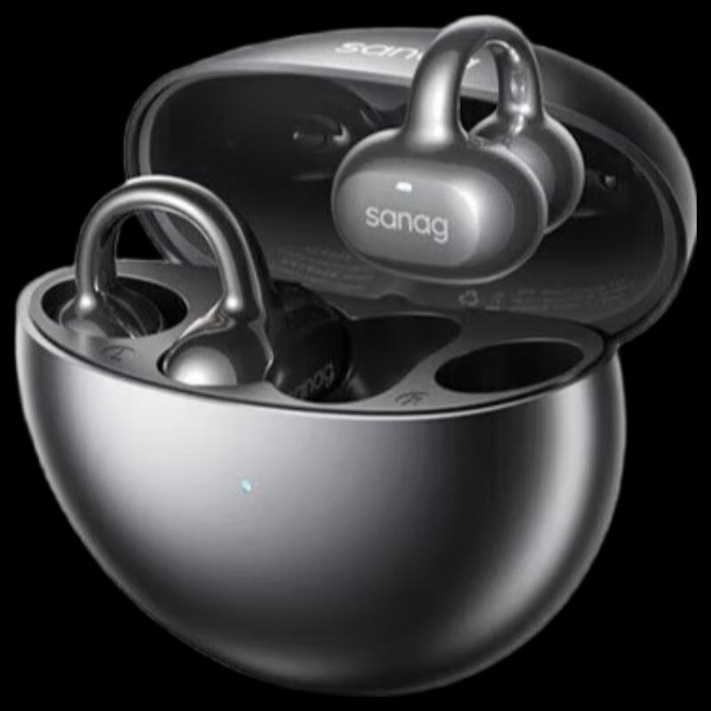 Saina S6S Pro AI Open-Ear Clip Bluetooth Sports Earphones