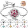 Neue Aromatherapie ätherisches Öl Diffusor Armband Edelstahl Zinklegierung Medaillon Armbänder Aroma Diffusor Parfüm Armband