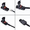 2Units 3Pin Inlines Power Plugs Adapters 10A 250V IEC320 C13 Female With Groundeds Terminals Connectors
