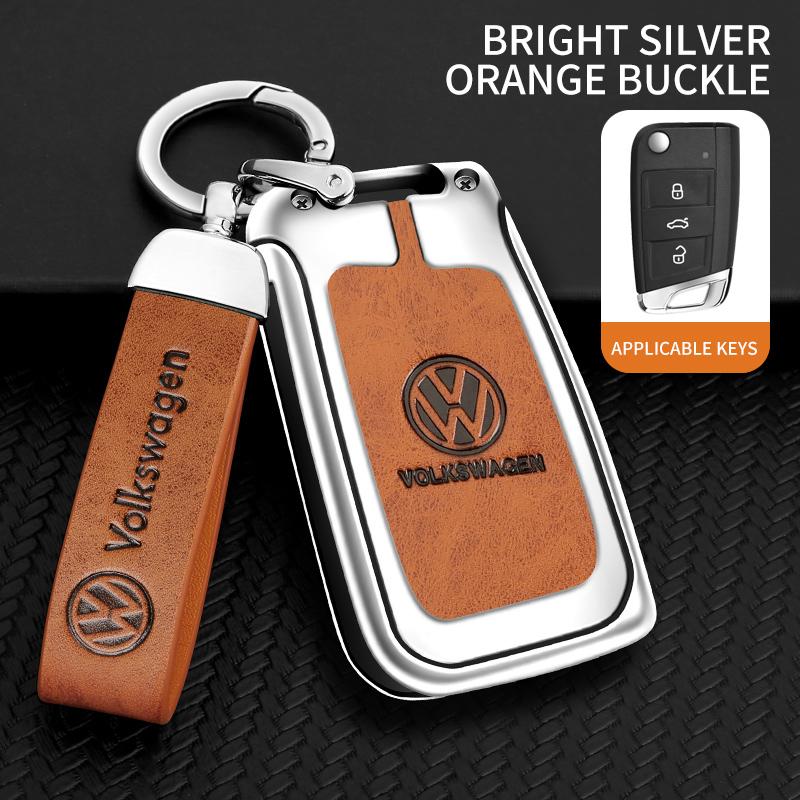 Dla Samochodu VOLKSWAGEN Etui na Kluczyk ze Stopu Cynku Pokrowiec Brelok do Kluczy Samochodowych Metalowa Obudowa Kluczy Dla VW Volkswagen VW Tiguan MK2 Golf 7 MK7 T-Cross T-