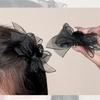 2Pcs  Mesh Bowknot Hair Clip Sweet Exquisite Hair Clips For Women Girls Versatile Princess Hair Accessories Gifts