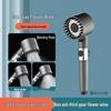 Pressurized Handheld Shower Set with Filtered Spray & Massage Nozzle in Gun Grey