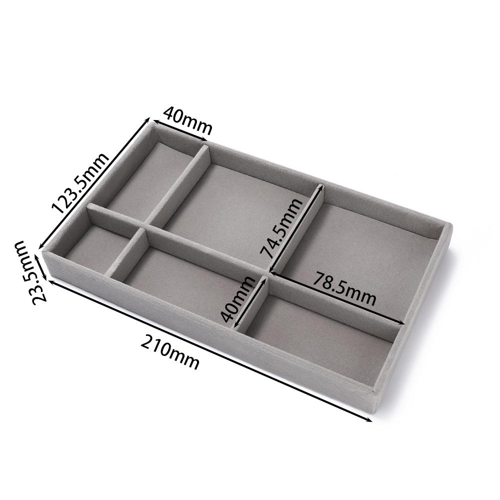 1Pc Jewelry Display Jewelry Storage Tray Jewelry Holder Portable Ring Earrings Necklace Organizer Box