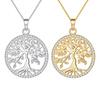 925 Sterling Silber Feinschmuck Unisex Baum Moissanit Halskette Lebensbaum Anhänger S925 Silber Ausgeschnittenes Halskette