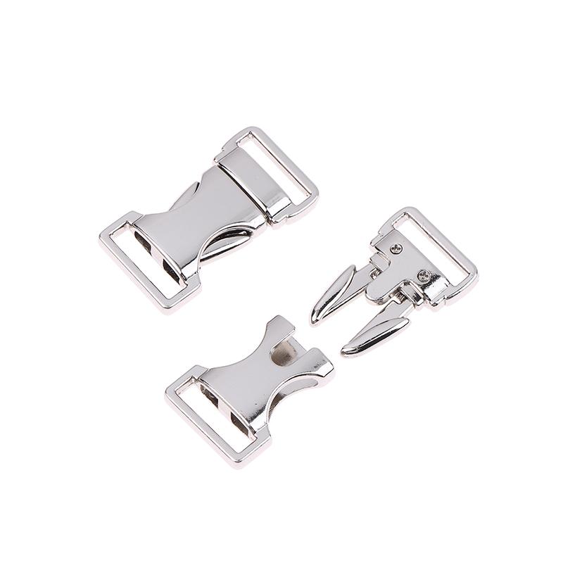 2 szt. Klamry Zwalniające ze Stopu Cynku Okucia 13 mm/15 mm/20 mm Klamry do Bransoletki ze Sznurka Paracord Zamek do Torby Części Narzędzi Outdoorowych