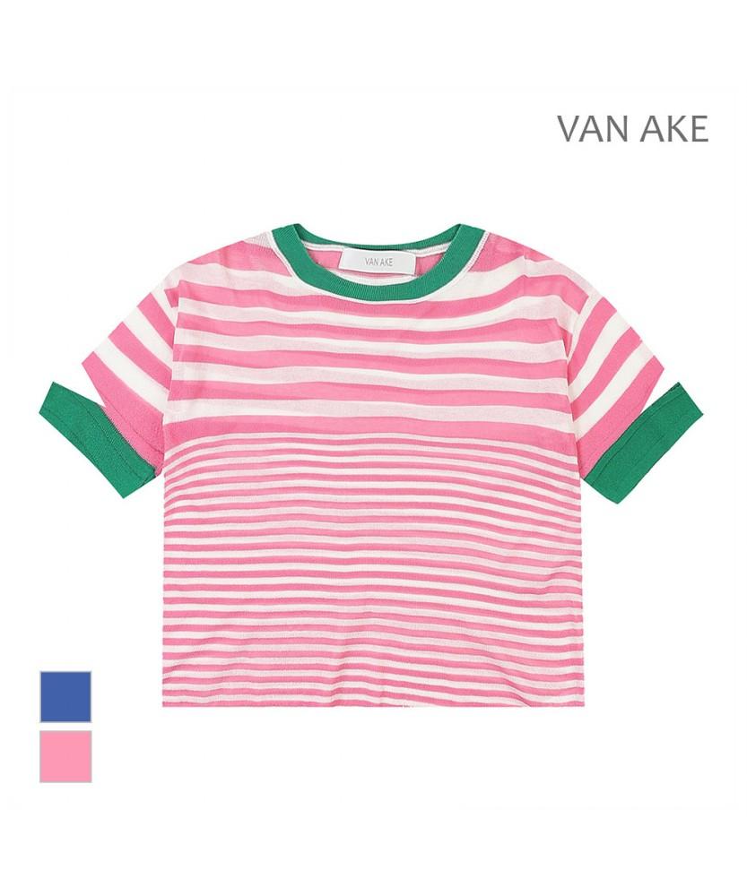 VANAKE St Pattern Short Sleeve Knit_Vb27Ktq301Z