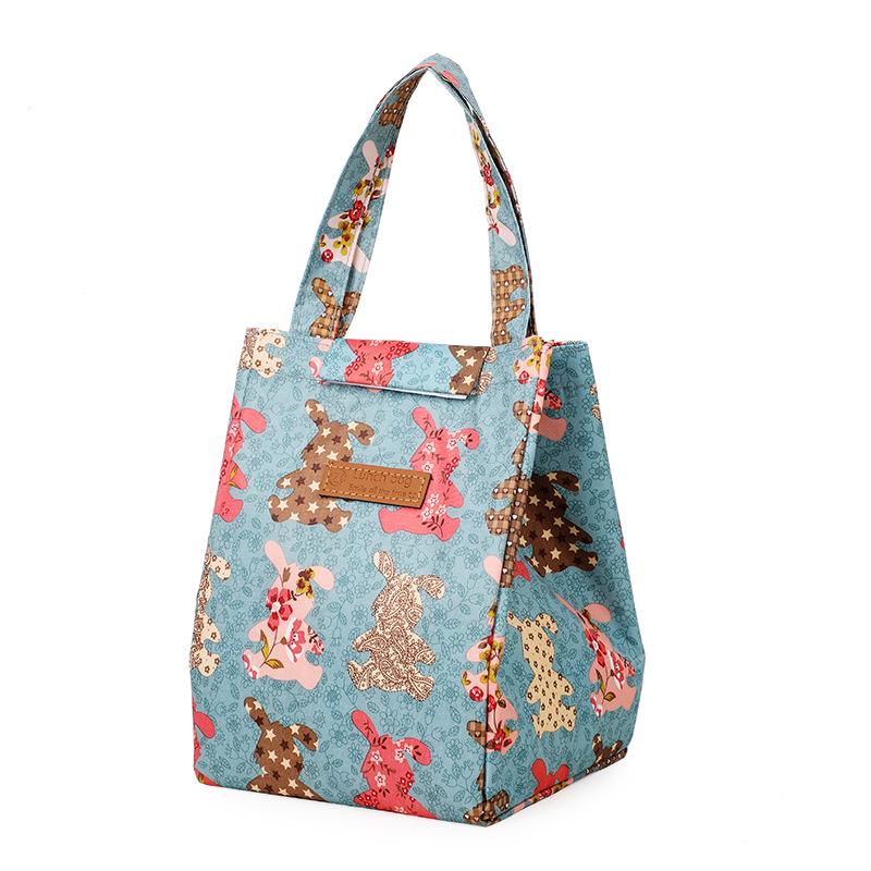 Japanese Fashion Insulated Bento Lunch Bag - Portable and Stylish for Students