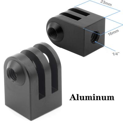Aluminium Mini-Stativadapter Action-Kameras Basis 1/4 Gewindehalterung für GoPro 12 11 10 9 8 Insta360 X3 SJcam DJI Zubehör